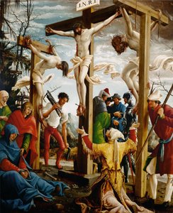 Sebastiaans altaar, rechter binnenvleugel, Kruisiging door Albrecht Altdorfer