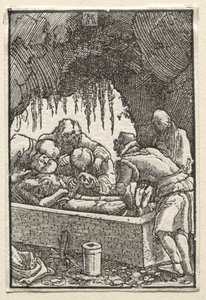 De Val en Verlossing van de Mens: Begrafenis van Christus, ca. 1515 door Albrecht Altdorfer