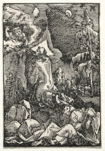 De val en verlossing van de mens: Christus op de Olijfberg, c. 1515