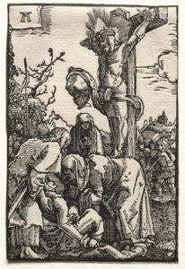 De val en verlossing van de mens: Christus aan het kruis, ca. 1515 door Albrecht Altdorfer