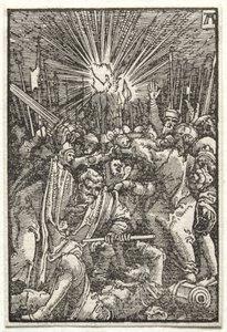 De Val en Verlossing van de Mens: Christus gevangen genomen door Albrecht Altdorfer