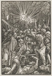 De Val en Verlossing van de Mens: Christus gevangen genomen door Albrecht Altdorfer
