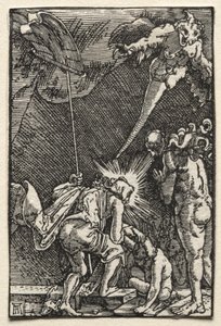 De Val en Verlossing van de Mens: Afdaling in de Hel door Albrecht Altdorfer