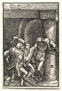 De val en verlossing van de mens: Geseling van Christus door Albrecht Altdorfer