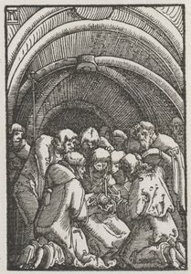De Val en Verlossing van de Mens: De Dood van de Maagd door Albrecht Altdorfer