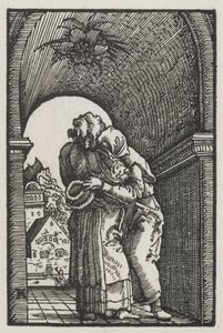 De Val en Verlossing van de Mens: De Omhelzing van Joachim en Anna bij de Gouden Poort