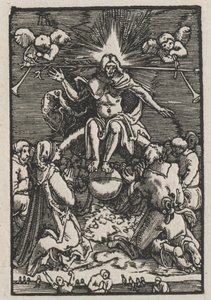 De Val en Verlossing van de Mens: Het Laatste Oordeel door Albrecht Altdorfer