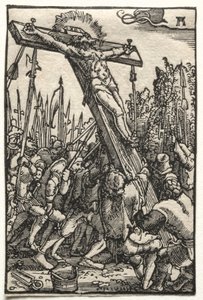 De val en verlossing van de mens: De verhoging van het kruis, ca. 1515 door Albrecht Altdorfer