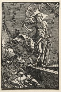 De Val en Verlossing van de Mens: De Opstanding door Albrecht Altdorfer