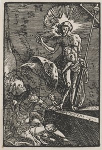 De Val en Verlossing van de Mens: De Opstanding door Albrecht Altdorfer