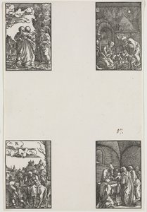 De val en verlossing van de mens, ca. 1515 door Albrecht Altdorfer