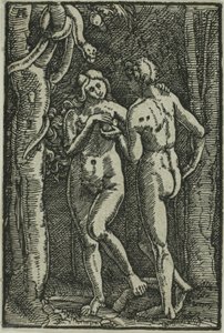 De val van de mens, uit De val en verlossing van de mens door Albrecht Altdorfer