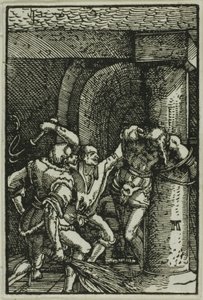 De Geseling, uit De Val en Verlossing van de Mens door Albrecht Altdorfer