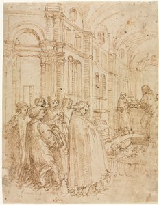 De Begrafenis van Sint Stefanus door Albrecht Altdorfer