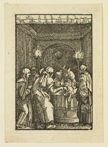 De hogepriester weigert het offer van Joachim door Albrecht Altdorfer