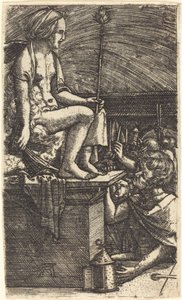 De Romeinse courtisane (De wraak van de magiër Virgil) door Albrecht Altdorfer