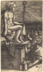 De Romeinse Courtisane (De Wraak van de Tovenaar Virgil) door Albrecht Altdorfer