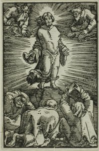 De Transfiguratie, uit De Val en Verlossing van de Mens door Albrecht Altdorfer