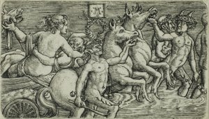 De triomf van de zeegoden door Albrecht Altdorfer