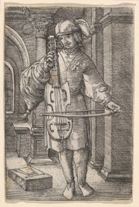 Vioolspeler door Albrecht Altdorfer