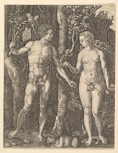 Adam en Eva, 1566 door Albrecht Dürer