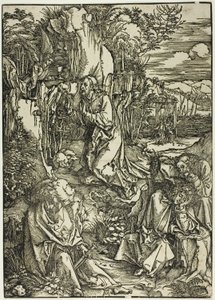 Agonie in de tuin, uit De Grote Passie door Albrecht Dürer