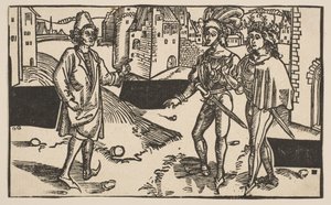 Andria, uit De Komedie van Terentius, 19e-eeuwse herdruk door Albrecht Dürer
