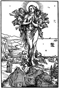 Hemelvaart van Maria Magdalena, 1507-1510 door Albrecht Dürer