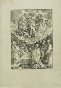 Hemelvaart en Kroning van de Maagd, uit Het Leven van de Maagd door Albrecht Dürer