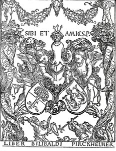 Boekplaat van Willibald Pirkheimer, ca. 1502-1503, 1906