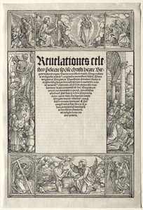 Rand - met de doop van Christus door Albrecht Dürer