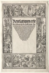 Rand - met De Doop van Christus door Albrecht Dürer