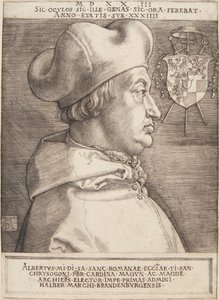 Kardinaal Albrecht van Brandenburg; of de grote kardinaal door Albrecht Dürer