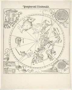 Hemelkaart van de Zuidelijke Hemel (Imagines coeli meridionalis) door Albrecht Dürer