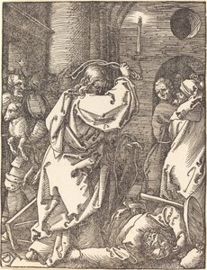 Christus Verdrijft de Geldwisselaars uit de Tempel door Albrecht Dürer