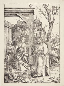 Christus neemt afscheid van zijn moeder door Albrecht Dürer