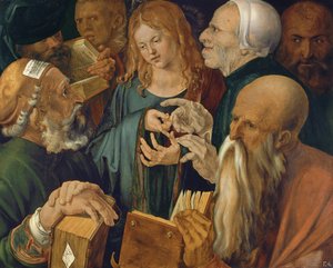 Christus onder de dokters door Albrecht Dürer