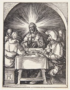 Christus in Emmaüs door Albrecht Dürer