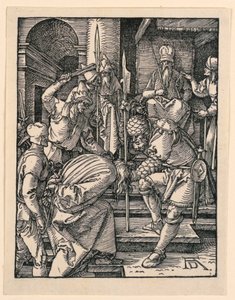 Christus voor Annas, uit De Kleine Passie Serie door Albrecht Dürer
