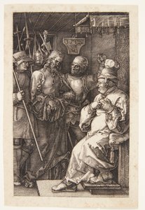 Christus voor Kajafas door Albrecht Dürer