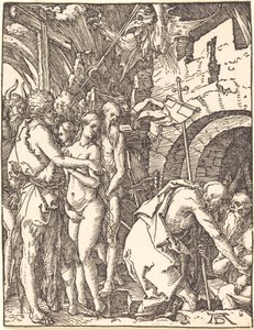 Christus in het Voorgeborchte door Albrecht Dürer