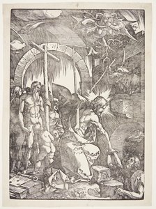 Christus in het voorgeborchte door Albrecht Dürer
