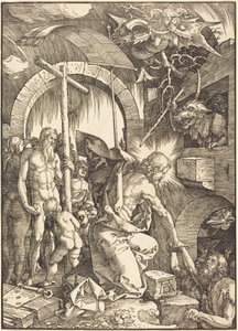 Christus in het voorgeborchte door Albrecht Dürer
