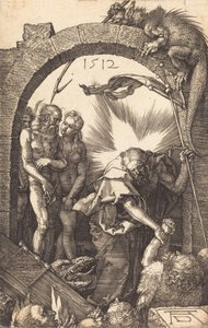 Christus in het voorgeborchte, 1512 door Albrecht Dürer
