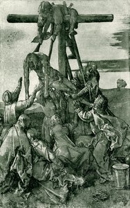 Christus wordt van het kruis gehaald door Albrecht Dürer