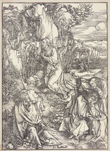 Christus op de Olijfberg door Albrecht Dürer