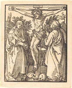 Christus aan het kruis met Maria en Sint Jan