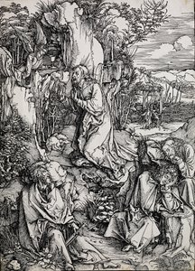 Christus op de Olijfberg door Albrecht Dürer