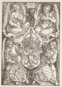 Wapen van het Rijk en de stad Neurenberg door Albrecht Dürer