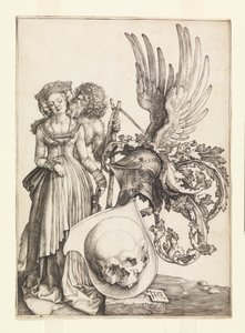 Wapenschild van Vanitas door Albrecht Dürer